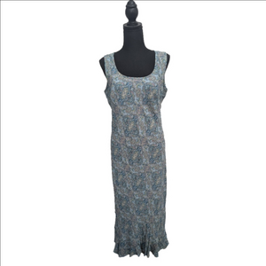 Karen Kane Paisley Long Sleeveless Summer Maxi Dress